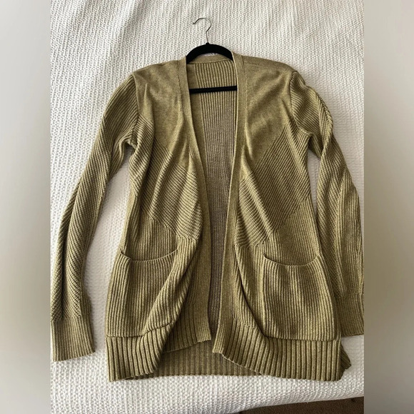 Lululemon Cotton Knit Textured Wrap Rosemary Green Size 6 - Picture 6 of 8